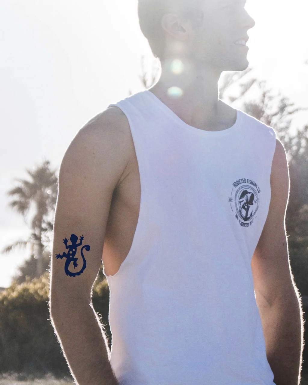 16 small gecko lizard temporary tattoo jagua genipin body art inkbox