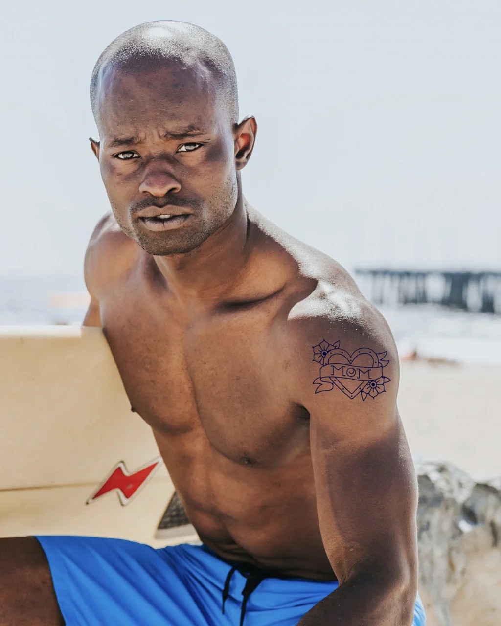 22 medium mom heart biker temporary tattoo jagua genipin body art inkbox